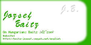 jozsef baitz business card